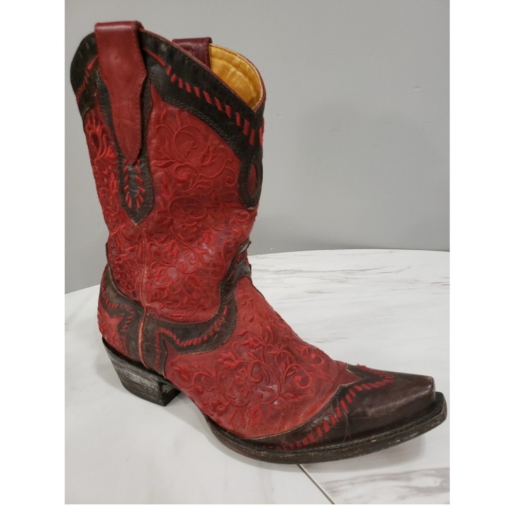 Old Gringo Boots RAMITAS red & chocolate boots - size 9B